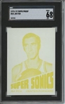1972 Topps #34 Jim Fox 9 card progressive proof.